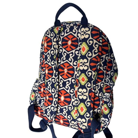 Vera Bradley Quilted Backpack With Colorful Pattern & Multiple Pockets Adjustabl - Picture 5 of 9